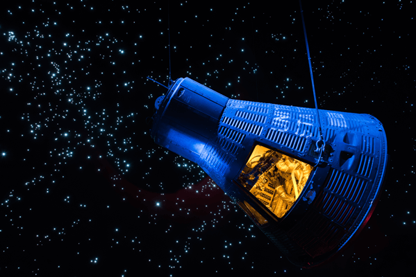 Admire flown spacecraft like the Mercury “Faith 7” capsule and learn about historic space missions and the exciting future of space exploration. Photo courtesy of Space Center Houston.